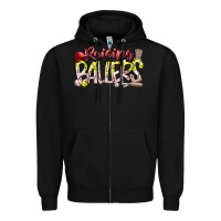Black raising ballers Zipper Hoodie - RacoonDesign