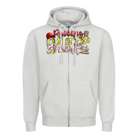Dove Grey raising ballers Zipper Hoodie - RacoonDesign