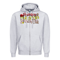 Heather Grey raising ballers Zipper Hoodie - RacoonDesign
