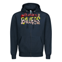 Navy raising ballers Zipper Hoodie - RacoonDesign
