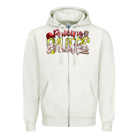 Oatmeal Heather raising ballers Zipper Hoodie - RacoonDesign