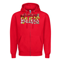 Red raising ballers Zipper Hoodie - RacoonDesign