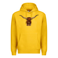 Lemon texas longhorn illustration Premium Hoodie - CowhideDigitalArt