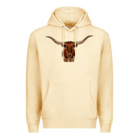 Pina Colada texas longhorn illustration Premium Hoodie - CowhideDigitalArt