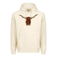Tofu texas longhorn illustration Premium Hoodie - CowhideDigitalArt