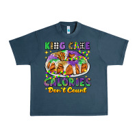 Midnight Navy king cake calories dont count mardi gras Urban Heavy Tee - CowGirlArtShop