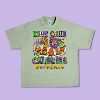 King Cake Calories Dont Count Mardi Gras Urban Heavy Tee Designed By Cowgirlartshop