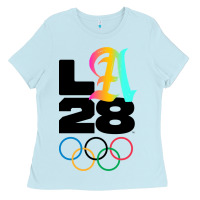 Baby Blue 2028 summer olympics Ladies Tee - FloraArt