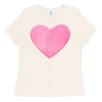 Bone Valentines Pink Heart Ladies Tee - FloraArt