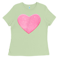 Matcha Valentines Pink Heart Ladies Tee - FloraArt