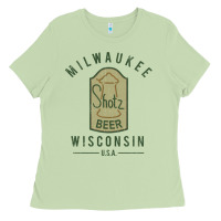 Matcha shotz beer worn Ladies Tee - FloraArt