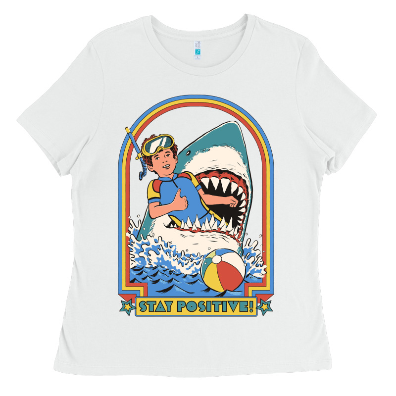 Stay Positive Classic Ladies Tee by FloraArt | Teevron