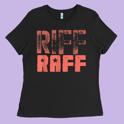 Riff Raff, Retro, Punk, Grunge. Shabby Style T Shi Ladies Tee Designed By Floraart