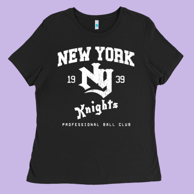The Natural Ny New York Knights Baseball Ladies Tee Designed By Floraart