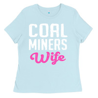 Baby Blue coal miners wife t shirt Ladies Tee - FloraArt