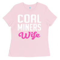 Bubblegum Pink coal miners wife t shirt Ladies Tee - FloraArt