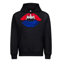 Black cambodian flag lips Urban Hoodie - AdoDesignShop