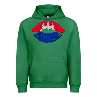 Emerald cambodian flag lips Urban Hoodie - AdoDesignShop