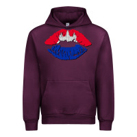 Mauve Wine cambodian flag lips Urban Hoodie - AdoDesignShop