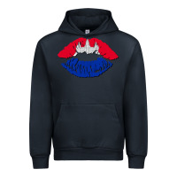 Navy cambodian flag lips Urban Hoodie - AdoDesignShop