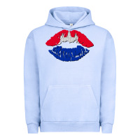 Pigment Grape Ice cambodian flag lips Urban Hoodie - AdoDesignShop