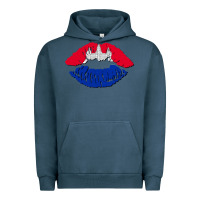 Pigment Midnight Navy cambodian flag lips Urban Hoodie - AdoDesignShop