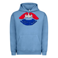 Pigment Pebble Blue cambodian flag lips Urban Hoodie - AdoDesignShop