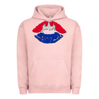 Pigment Salmon cambodian flag lips Urban Hoodie - AdoDesignShop