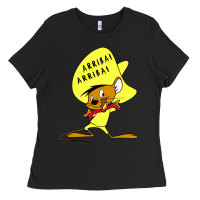 Black speedy gonzales arriba Ladies Tee - FloraArt