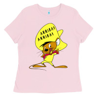 Bubblegum Pink speedy gonzales arriba Ladies Tee - FloraArt