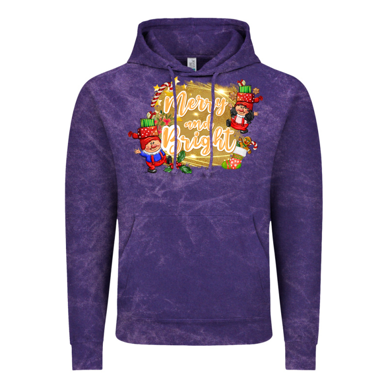 Merry And Bright Gnome Vintage Hoodie by CowGirlArtShop | Teevron