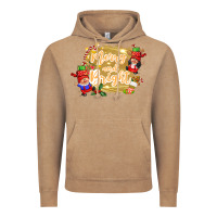 Vintage Coffee merry and bright gnome Vintage Hoodie - CowGirlArtShop