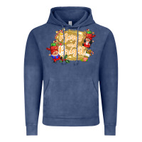 Vintage Denim merry and bright gnome Vintage Hoodie - CowGirlArtShop