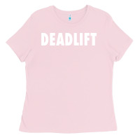 Bubblegum Pink deadlift Ladies Tee - FloraArt