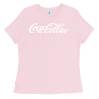 Bubblegum Pink Coca Collier Ladies Tee - FloraArt