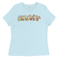 Baby Blue Snow White And The Seven Dwarfs Marching In Line Ladies Tee - FloraArt