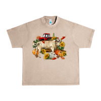 French Oak Fall charolais bull Urban Heavy Tee - RanaPortraitStore