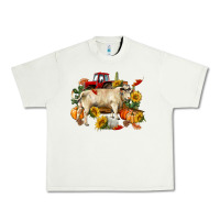 Pistachio Fall charolais bull Urban Heavy Tee - RanaPortraitStore
