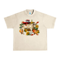 Sandshell Fall charolais bull Urban Heavy Tee - RanaPortraitStore