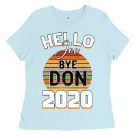 Baby Blue Hello Joe Biden 2020 Ladies Tee - Bettercallsaul