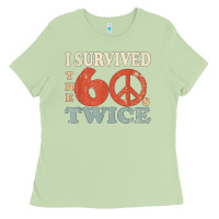 Matcha I Survived The Sixties 60s Twice Ladies Tee - FloraArt