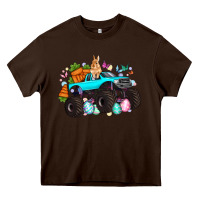 Chocolate Brown monster truck easter Heavy Core Tee - Artiststas