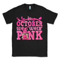 Black In October We Wear Pink with Gnome Classic Tee - texasbilliewilder