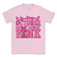 Bubblegum Pink In October We Wear Pink with Gnome Classic Tee - texasbilliewilder