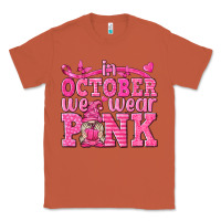 Copper In October We Wear Pink with Gnome Classic Tee - texasbilliewilder