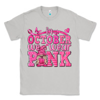 Moon Dust In October We Wear Pink with Gnome Classic Tee - texasbilliewilder