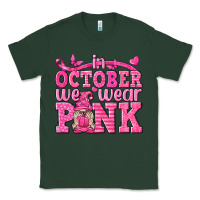 Sports Green In October We Wear Pink with Gnome Classic Tee - texasbilliewilder
