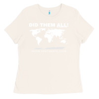 Bone Seven Continents Shirt Ladies Tee - FloraArt