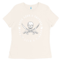Bone Work like a captain party like a pirate Ladies Tee - FloraArt