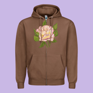Life Of The Party Rose Zipper Hoodie Designed By Lillyallendesigns